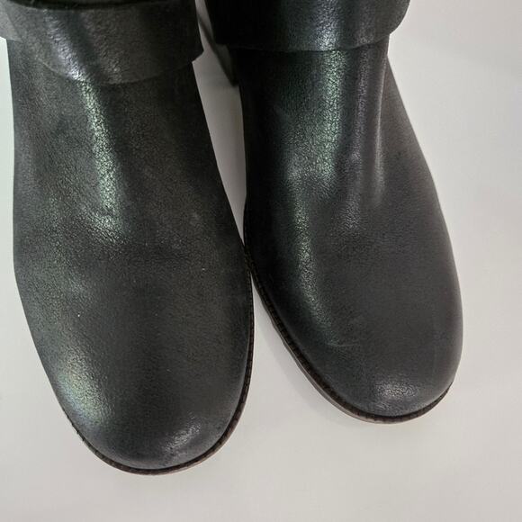 Sorel Cate Buckle Waterproof Leather Lug Sole Chunky Moto Ankle Bootie, Size 8.5 - Picture 7 of 12